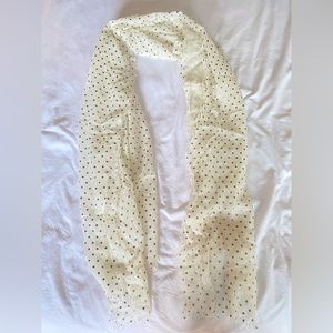 Fun Gold Polka Dot Lightweight Scarf